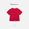 COCO ZONE 刘一一 圆领短袖故事感美式印花简约T恤 CD2A1438 商品缩略图1