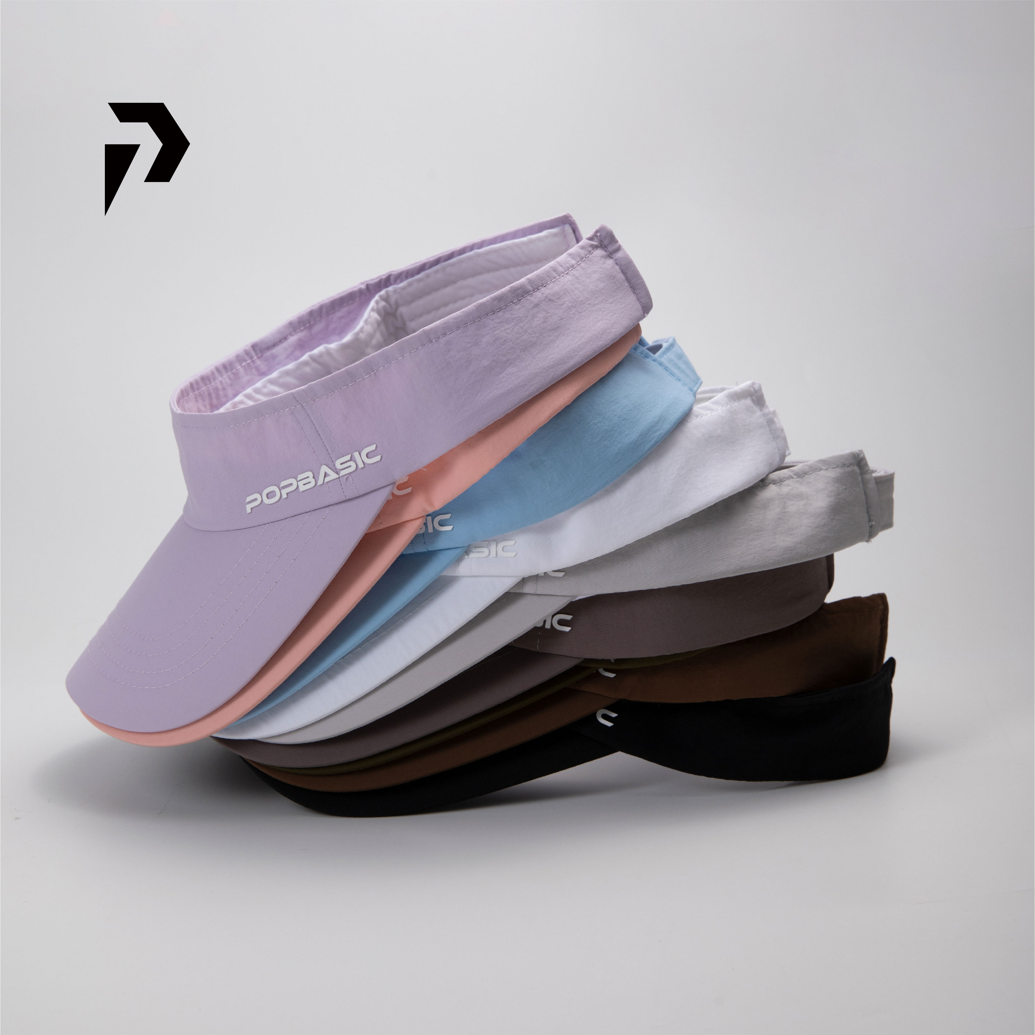 POPBASIC简约高颜值轻薄透气速干户外运动网球帽马拉松跑步防晒帽