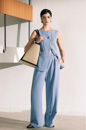 ESTELLICA 通勤无袖简约气质套装 20833