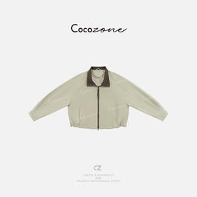COCO ZONE 刘一一"哈灵顿"撞色领子街头风户外日常外套 CD2A1433