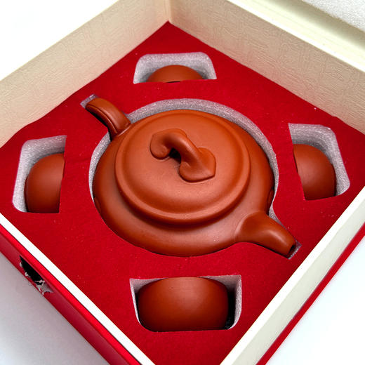 《如意中华·团圆壶》紫砂套 一壶四杯 曹洪喜大师亲创 商品图7