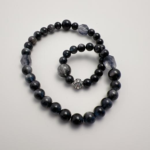 【普陀山】五⾏属⽔招财织梦者晶石手串 ⼿围14-14.5 商品图2