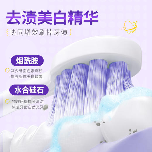 【刷出大白牙】韩伦美羽专研去渍美白牙膏 烟酰胺洁白 美白检测报告 温和配方 口齿留香 100g/支 商品图2