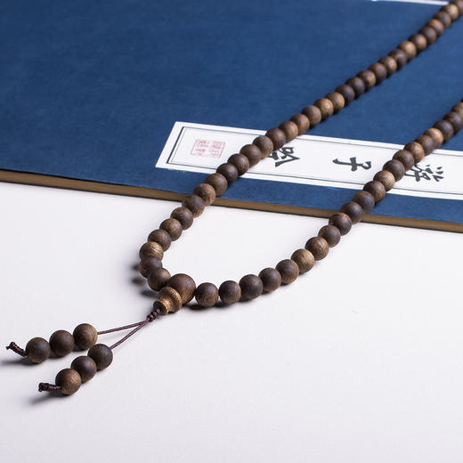 xy0421，9mm沉香108佛珠多圈手链项链 商品图3