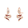 ［东方有境］18K玫瑰金镶钻耳饰#娲神 商品缩略图0