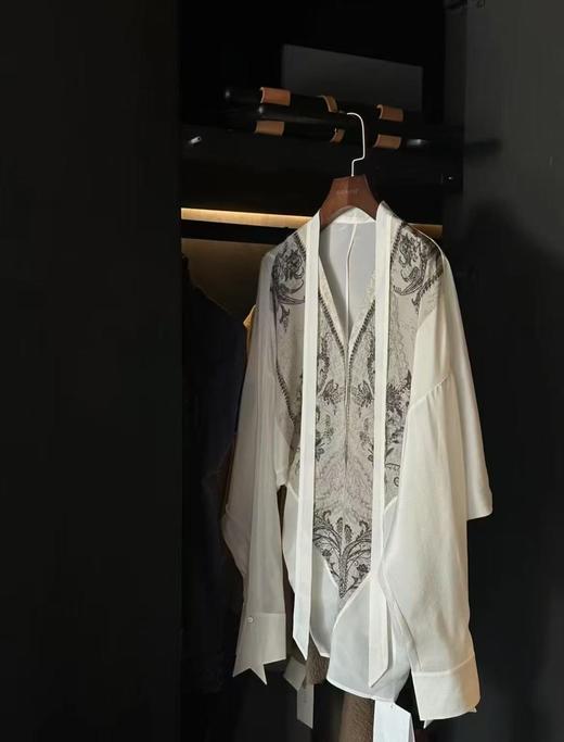 PIANAI冷小姐# 真丝绣花衬衣 商品图0