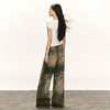 Ariseism 美式复古牛仔裤女夏季新款休闲长裤子 商品缩略图3
