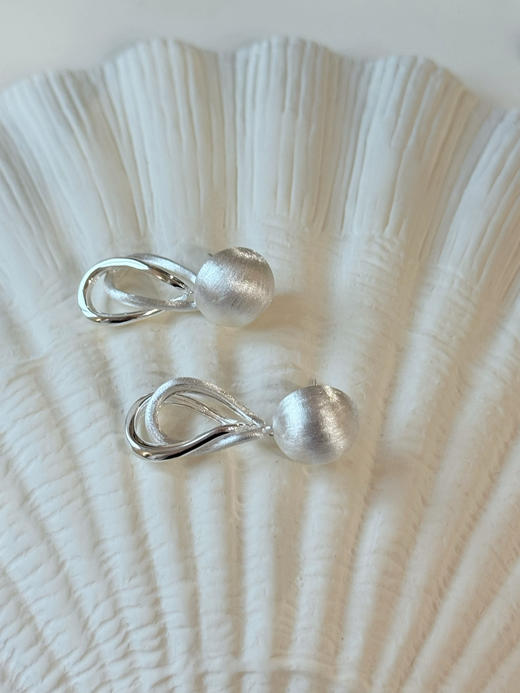 双人银耳环 商品图0