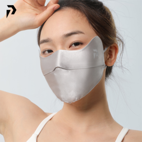 POPBASIC真丝防晒口罩防紫外线透气防晒面罩护眼角全脸防护夏遮阳
