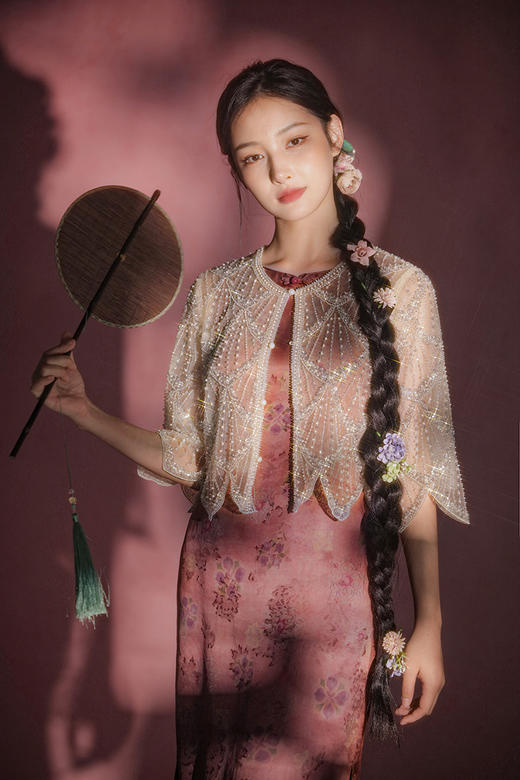 逸红颜明月优选#爆闪波浪边外套​​「天鹅」重磅高定非遗系列，双层蕾丝网纱，如月光织就～ 商品图7