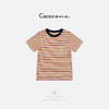 COCO ZONE 刘一一  【100棉】撞色圆领条纹短袖T恤CD1A1000 商品缩略图1