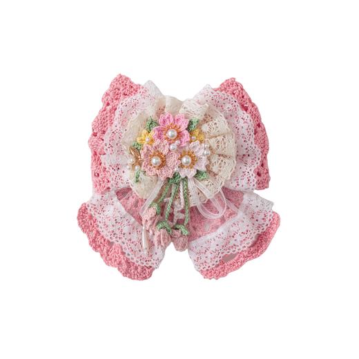 苏苏姐家蝴蝶结发夹耳机包手工diy编织钩针蕾丝线毛线团自制材料包 商品图4