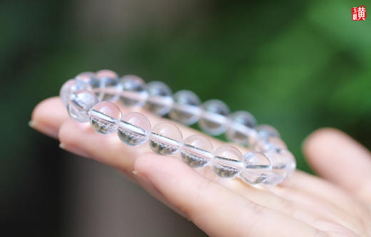 白水晶手串，珠径10mm，赠证书 商品图2