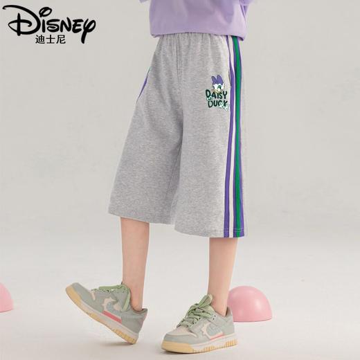 H34迪士尼女童夏装七分裤薄款短裤女孩夏季裤子运动休闲中大童潮 商品图4