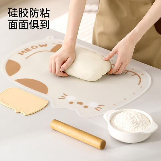 FaSoLa硅胶揉面垫加厚食品级家用防滑面板擀面垫和面垫子烘焙工具 商品图3