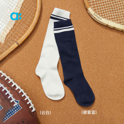 【秋Vol.1】allblu幼岚【学院小腿袜】女童袜子25秋新款柔软透气ZY 商品图3