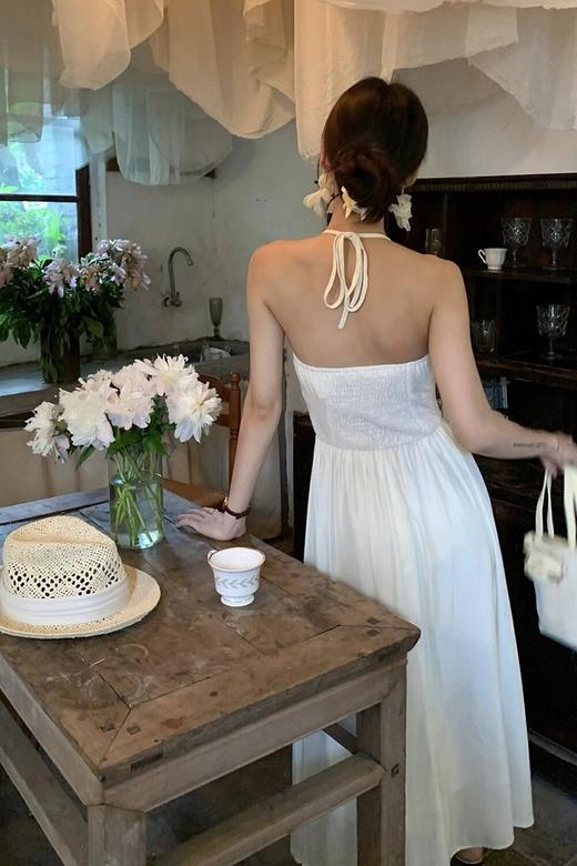 SUMMER & SAGE 韩系度假风慵懒吊带连衣裙 20836 商品图6