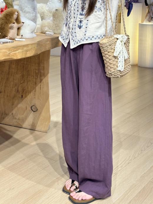 ​【天丝亚麻氧气裤】亚麻➕莱赛尔纤维的王炸组合❗️老钱风进阶版✔️自带松弛随意感，⁡巨透气凉爽❗ ❗️ 商品图5