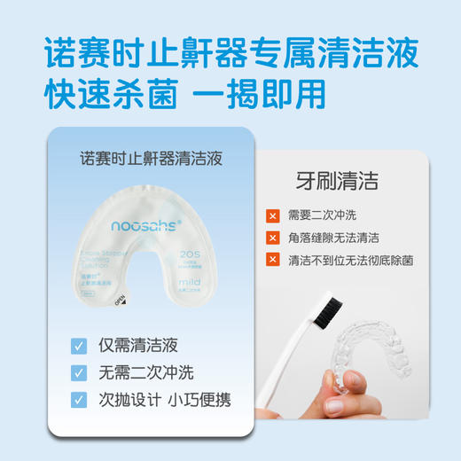 诺赛时固定保持止鼾器家庭医用防打呼噜辅助治疗适用清洁液 商品图1