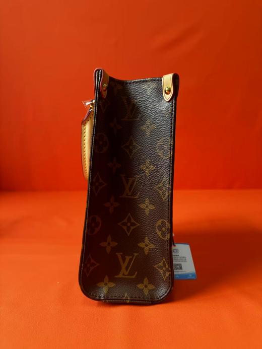LOUIS VUITTON Sac Plat PM 经典老花 帆布涂层拼牛皮革饰边 手提单肩斜挎包 中号 女款 深棕色 商品图3
