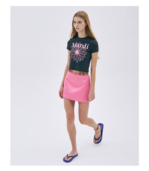 点此购买 Mardi Mercredi夏季女士雏菊印花短版短袖T桖 xg 323342 商品图9