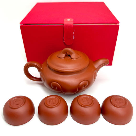 《如意中华·团圆壶》紫砂套 一壶四杯 曹洪喜大师亲创 商品图8