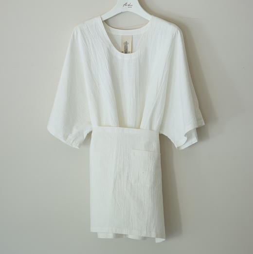 EnAvant 亚麻围裙式短袖衬衫 商品图3