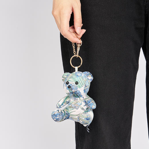 英国国家美术馆 印象派系列 向日葵 睡莲  麦田与柏树 鸢尾花 毛绒玩偶小熊挂饰 商品图3