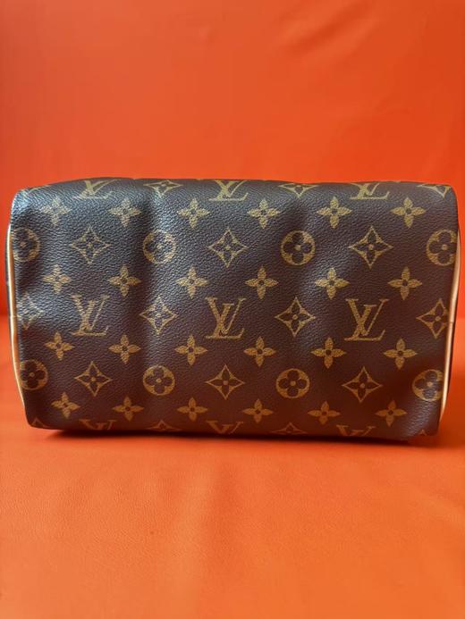 LOUIS VUITTON Speedy 25 百搭便携通勤淑女经典老花 帆布 枕头包单肩包手提包 25 女款 棕色 无肩带 商品图5