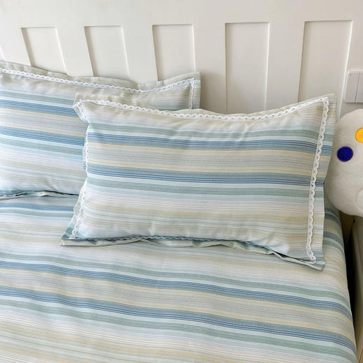 【100%全棉❗三件套】高品质全棉细纱粗布软凉席(花边款）夏日必入款👏 商品图13