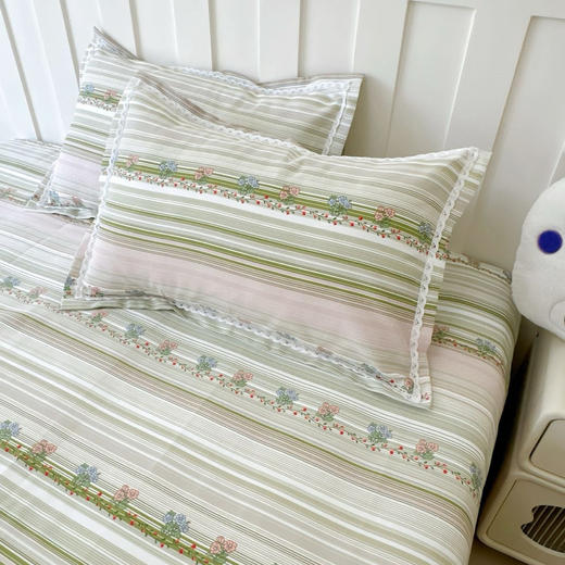 【100%全棉❗三件套】高品质全棉细纱粗布软凉席(花边款）夏日必入款👏 商品图6