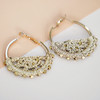 心艺手作：向日葵耳环系列 Small Semi Filigree Crochet Earrings in Silver/Gold 商品缩略图2