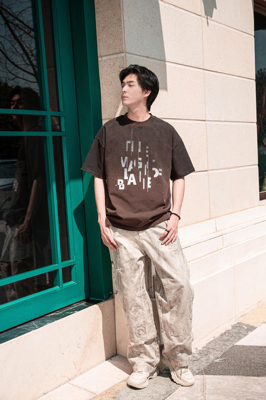 W519612293美式复古短袖T恤 商品图4