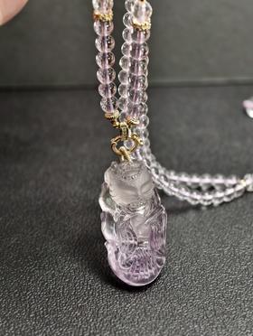 紫水晶狐狸吊坠