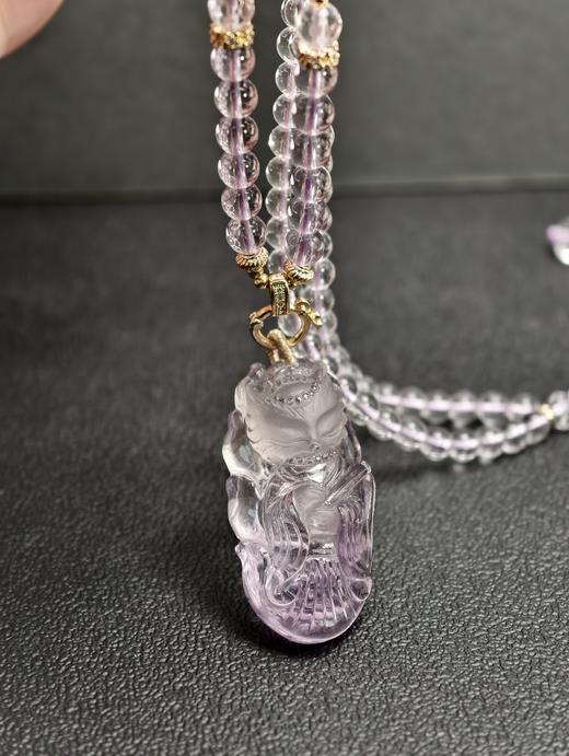 紫水晶狐狸吊坠 商品图0