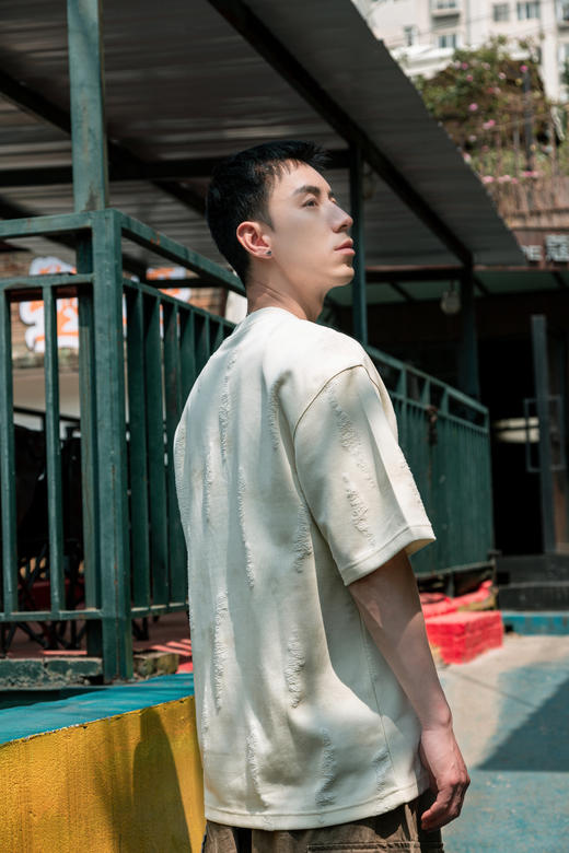 W512012294破洞刺绣短袖T恤 商品图4