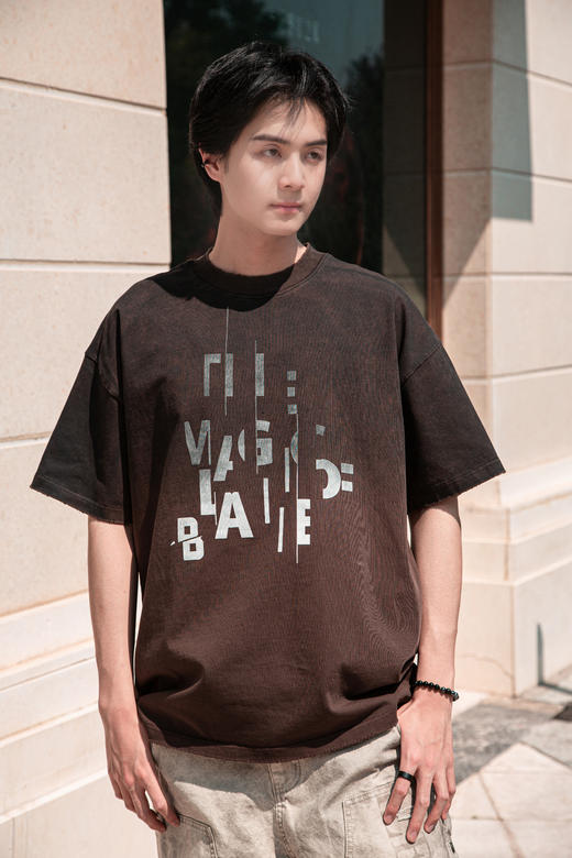 W519612293美式复古短袖T恤 商品图2