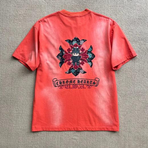 克罗心万针刺绣重工做旧工艺短袖T恤 商品图5