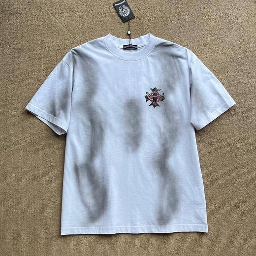 克罗心万针刺绣重工做旧工艺短袖T恤 商品图3