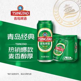 青岛啤酒经典10度500ml*6罐