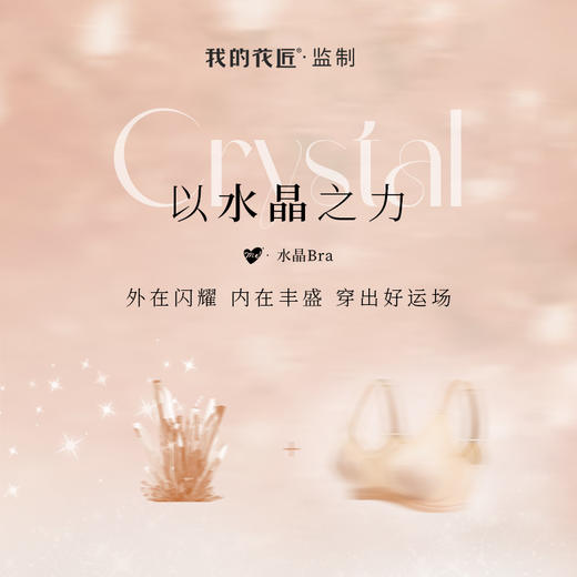 【我的花匠水晶Bra，99元/2件】水晶纱面料，流转如灿灿星芒，熠熠生辉 ，买2件送水晶手链1️⃣条❗ 商品图1
