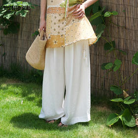 【门店同款】ENJOY夏季“假日漫寻”松弛流苏阔腿裤 163693438