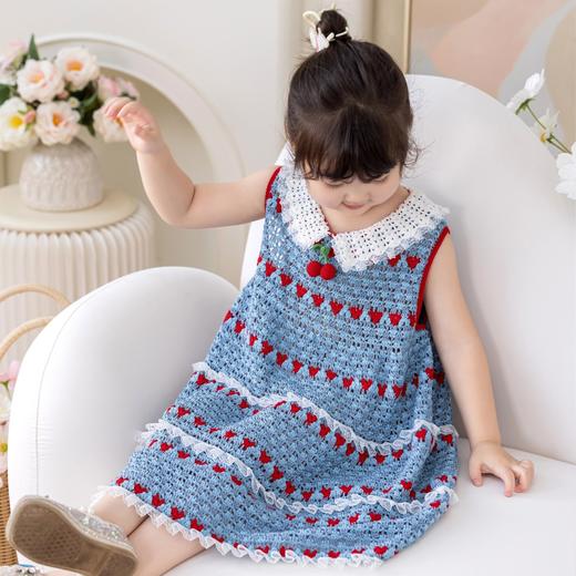 苏苏姐家樱桃连衣裙手工diy编织钩针蕾丝线裙子毛线团材料包预 商品图3