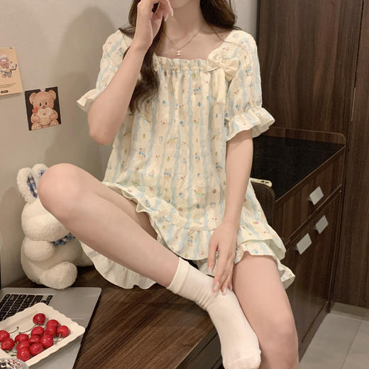 【GZ】无忧购云朵棉可拆卸胸垫睡衣家居服两件套6978（截单后3-5天发货) 商品图10