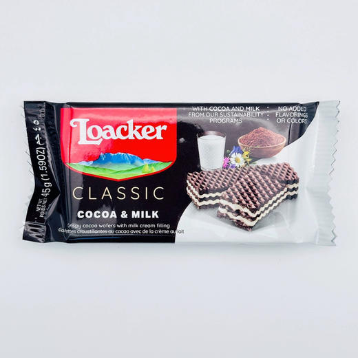 莱家威化可可牛奶味威化45克 商品图0