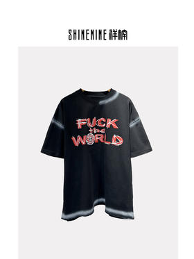 519612287涂鸦字母短袖T恤