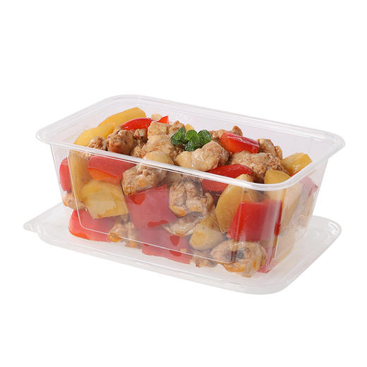 【批发】美丽雅一次性方形餐盒带盖一次性碗外卖打包盒快餐盒食品保鲜饭盒 商品图0