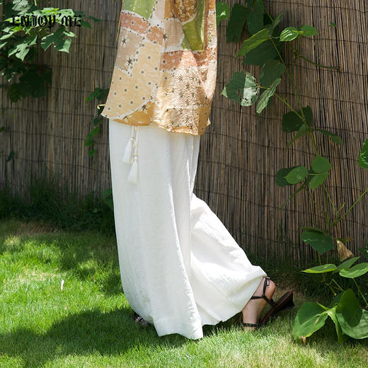 【门店同款】ENJOY夏季“假日漫寻”松弛流苏阔腿裤 163693438 商品图1