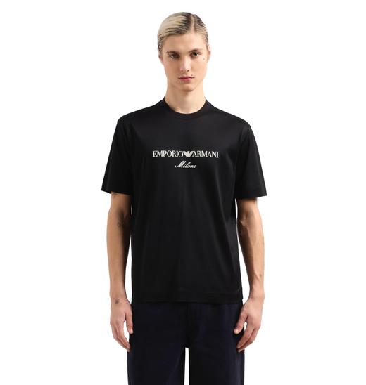 【超惠秒】Emporio Armani 男士莱赛尔棉薄款舒适百搭刺绣短袖T恤12370 商品图8