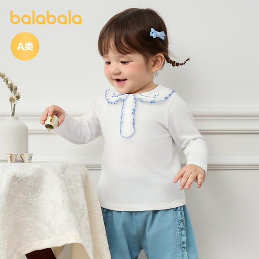 巴拉巴拉童装儿童t恤女宝宝长袖上衣打底衫秋装清爽简约时尚精致 商品图1